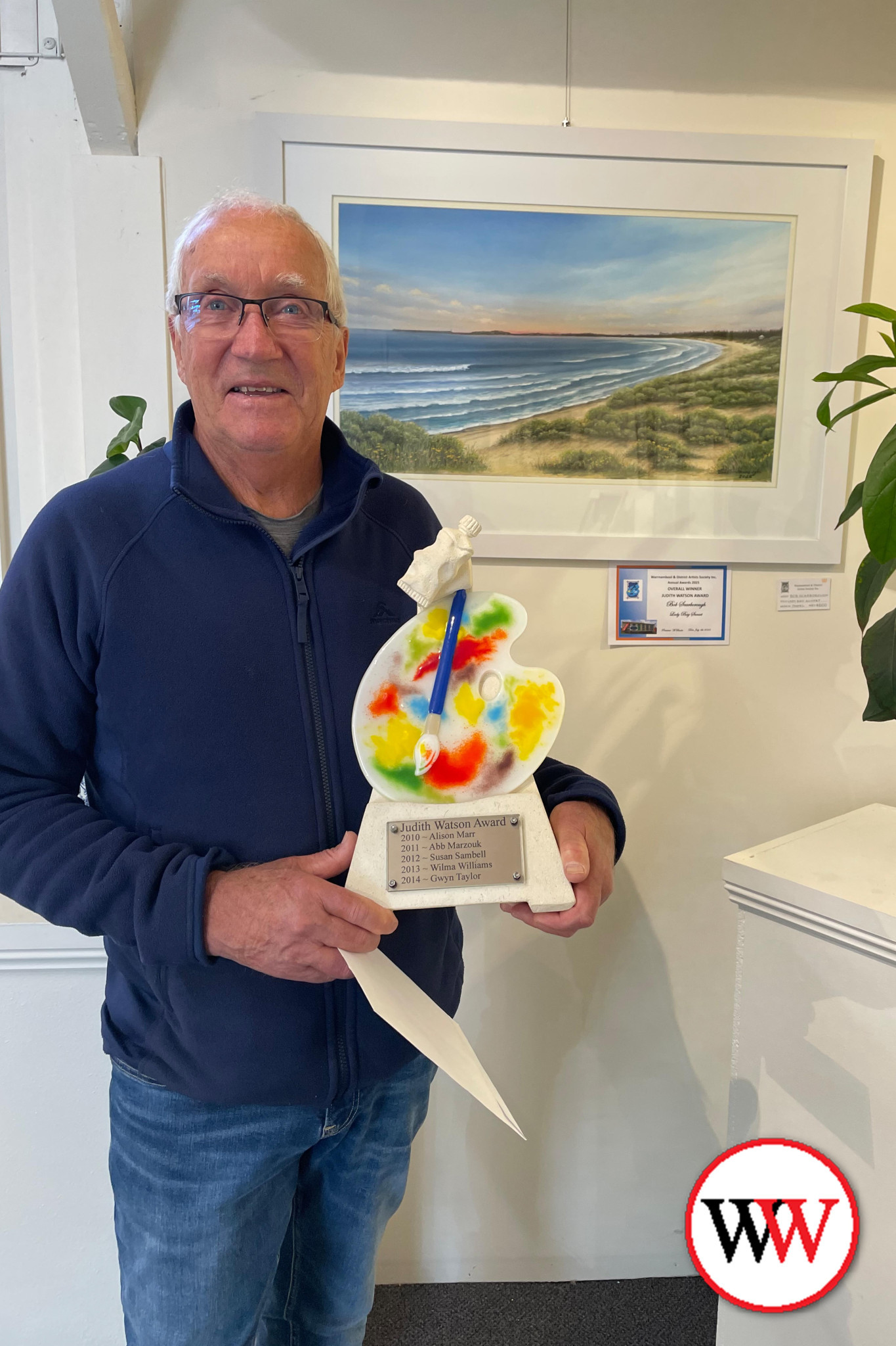 Bob Scarborough was thrilled to win the ‘Best in Show’ Judith Watson Trophy.