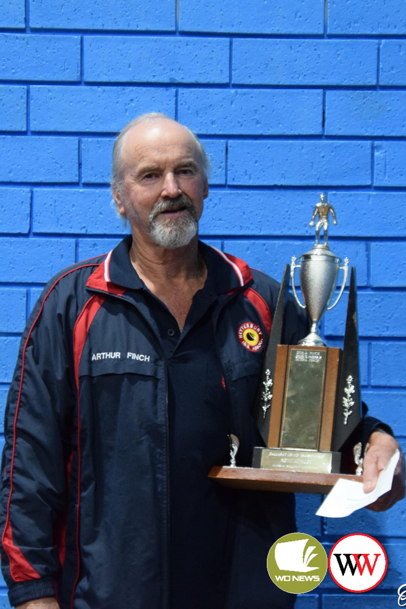 Ballarat mens singles winner, Arthur Finch.