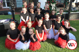 Students from Hope Dance Studios were keen to perform.