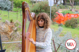 Music flowed across the garden during Saturday’s Discovery Day.