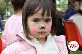 Rina Ota also got her face painted