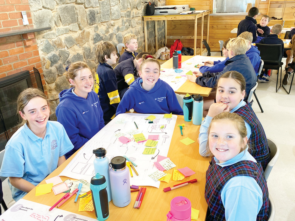 St Patrick’s Primary School students Charlotte, Layla, Lylah, Ava and Tilly were thrilled to dream up some crazy ideas.