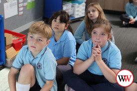 Rocco, Remy, Sophie and Shyanne enjoyed simultaneous storytime.