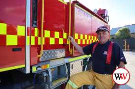 Port Fairy Fire Brigade’s Hugh Worrall.