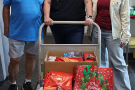 Dennington Community Association members were excited to deliver gifts, chocolates and water bottles to patients and staff earlier this week.