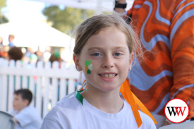 Nine year-old Chelsea Tanner had fun at the festival.