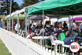 Large crowds gathered to watch all the action from the lawn tennis courts last weekend.