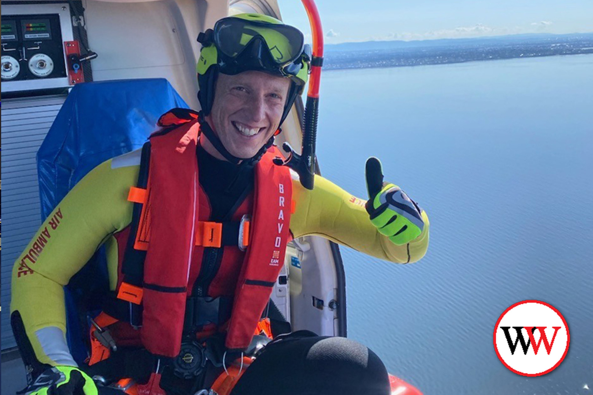 Leigh Howlett at work with the MICA air ambulance wing based in Warrnambool.