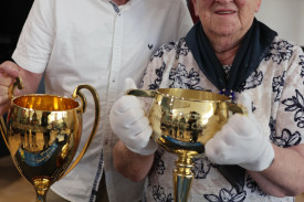 Charlie Farley and Bridgie Baker