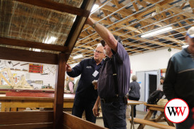 Phil Pettingill (left) gives Baz some direction