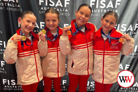 State champions Ida, Ella, Arlie and Pippa brought home gold.