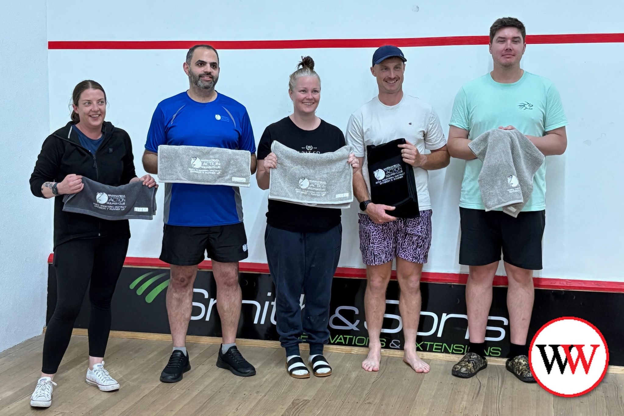 Kirsty Neilson, Rami Eid, Mel Johnson, Justin Lobb and Ryan Dawson enjoyed a successful squash tournament last weekend.