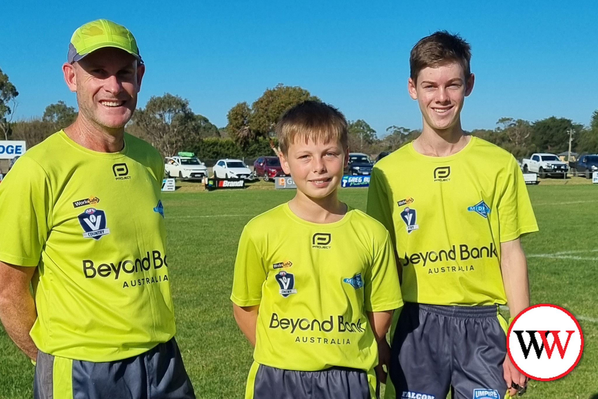 Andrew Lougheed with his sons, Michael and Aaron, who have also joined the WDFUA ranks.