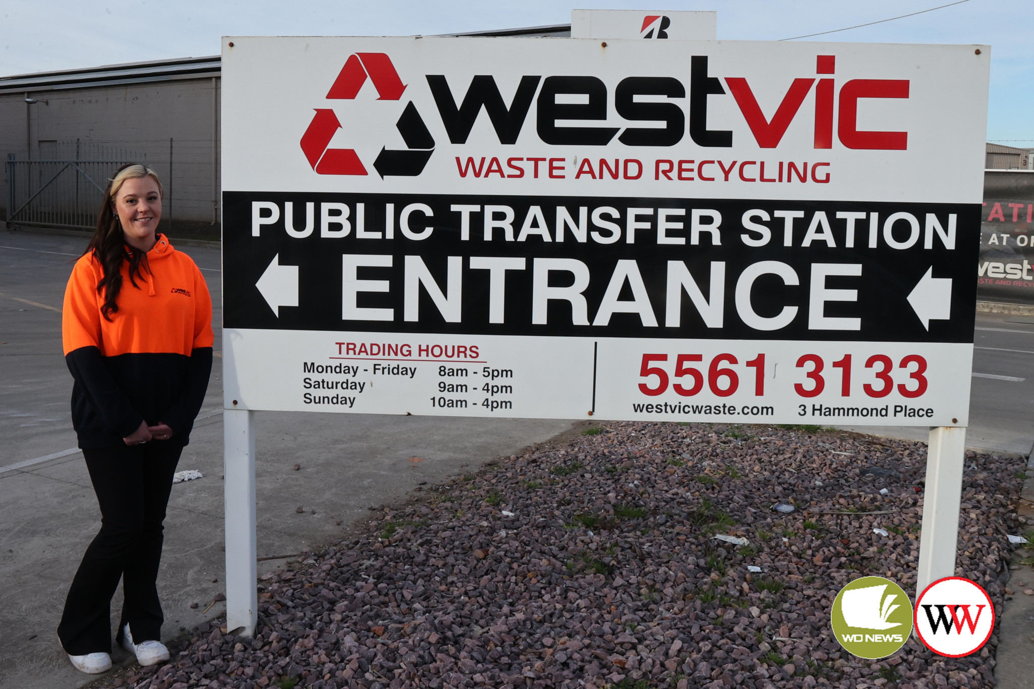 Asha Esam (pictured) and the team at WestVic Waste and Recycling in Warrnambool can now accept small quantities of packaged, bonded asbestos waste as part of a state-wide pilot program.
