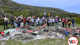 Volunteers clear 738kg of rubbish