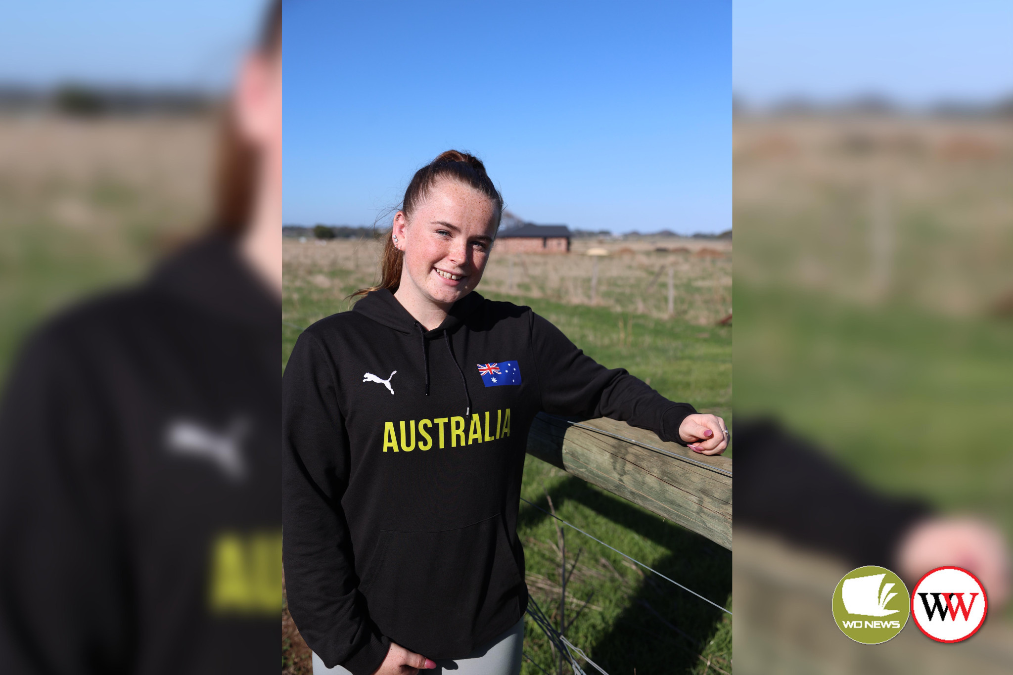 Caytlyn Sharp, at home in Koroit, is looking forward to representing Australia at the Oceania Athletics Championships in Suva, Fiji.