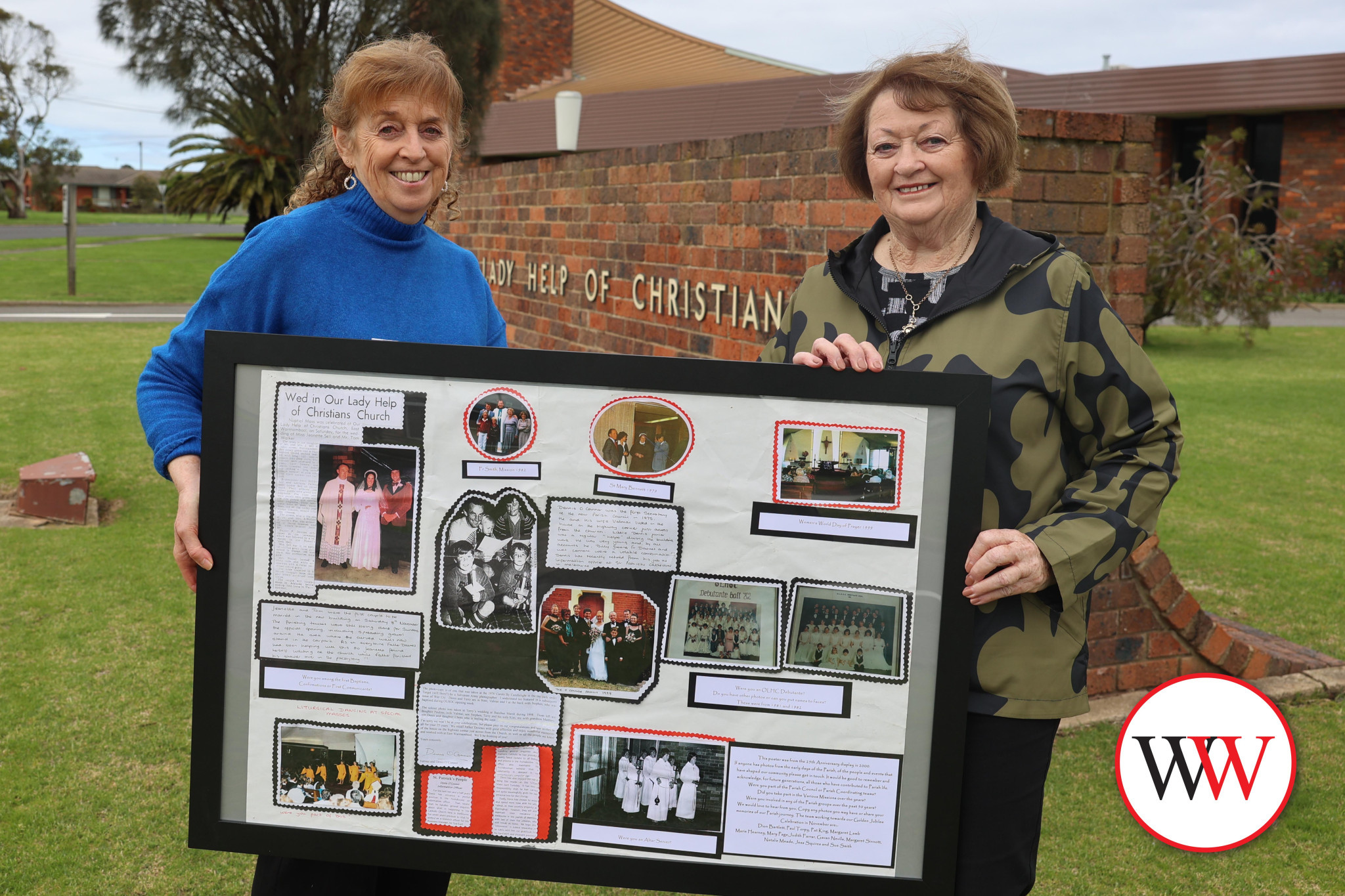 Parishioners Pat King and Marie Harney are looking forward to celebrating 50 years of OLHC.