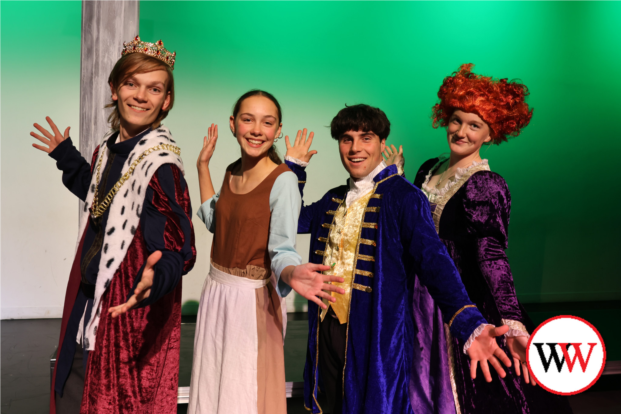 Emmanuel students Cruz Bermingham, Matilda Webster, Flynn El-Hage and Molly Mansbridge are looking forward to entertaining audiences. Photo courtesy Emmanuel College.