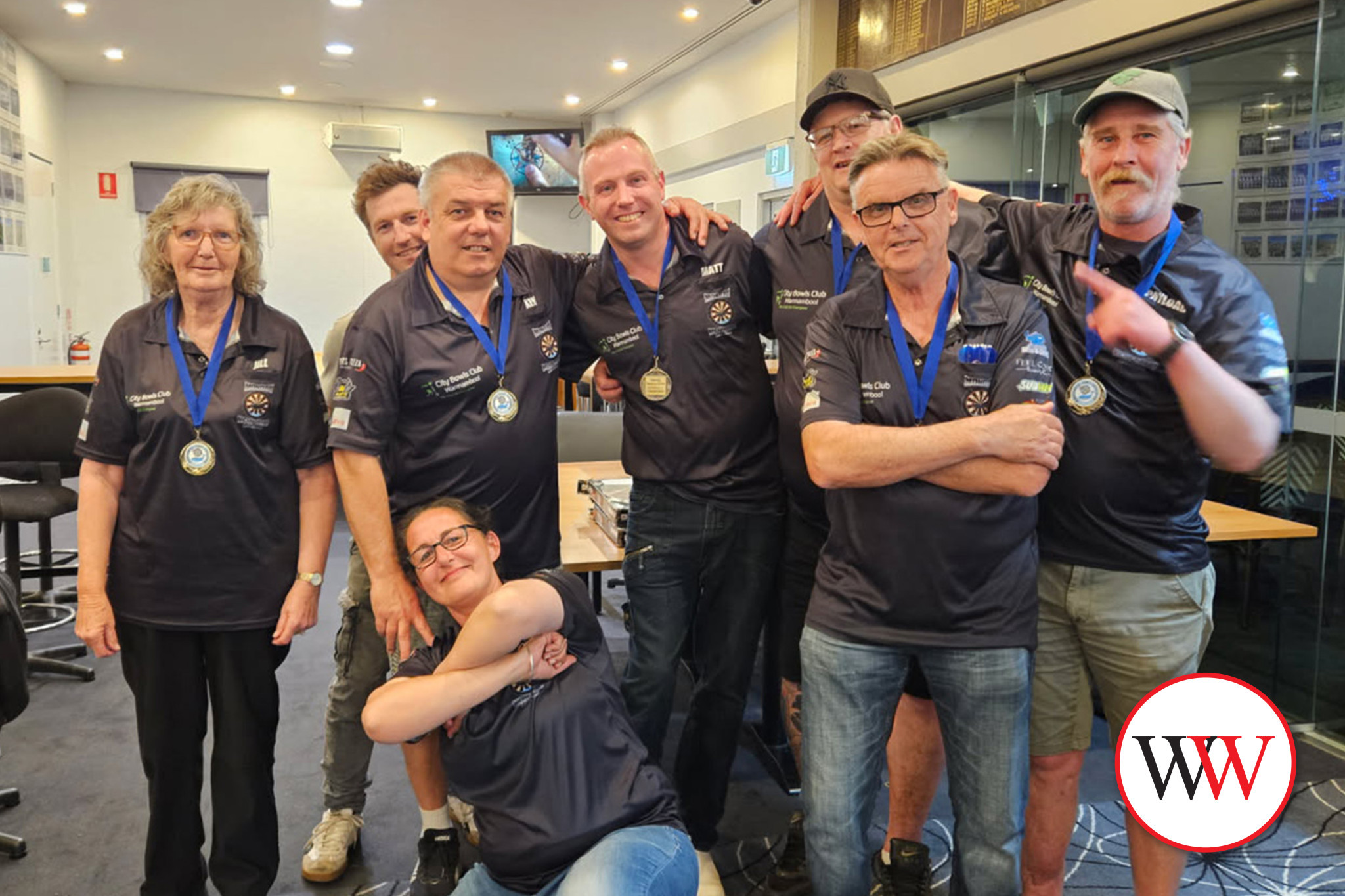 Monday Nighters, division one winners.