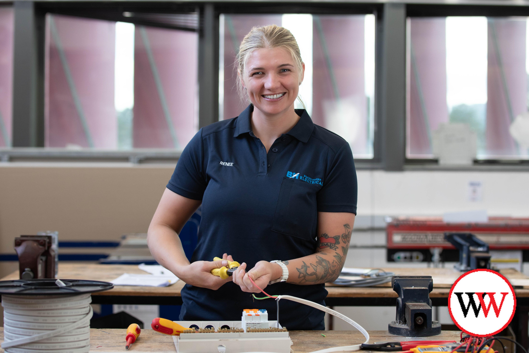 Mum of four, Renee Evans, has won a national award for apprentices.
