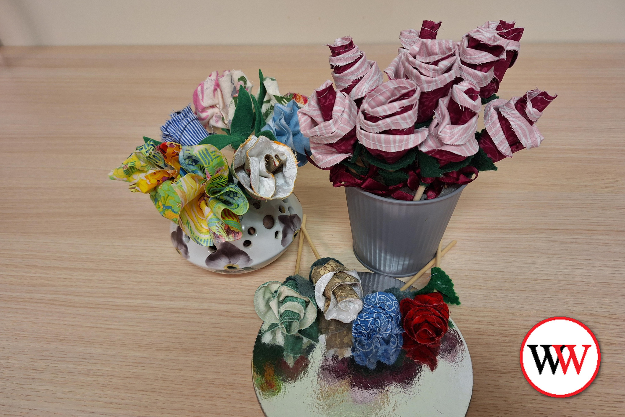 Fabric flower creations - feature photo