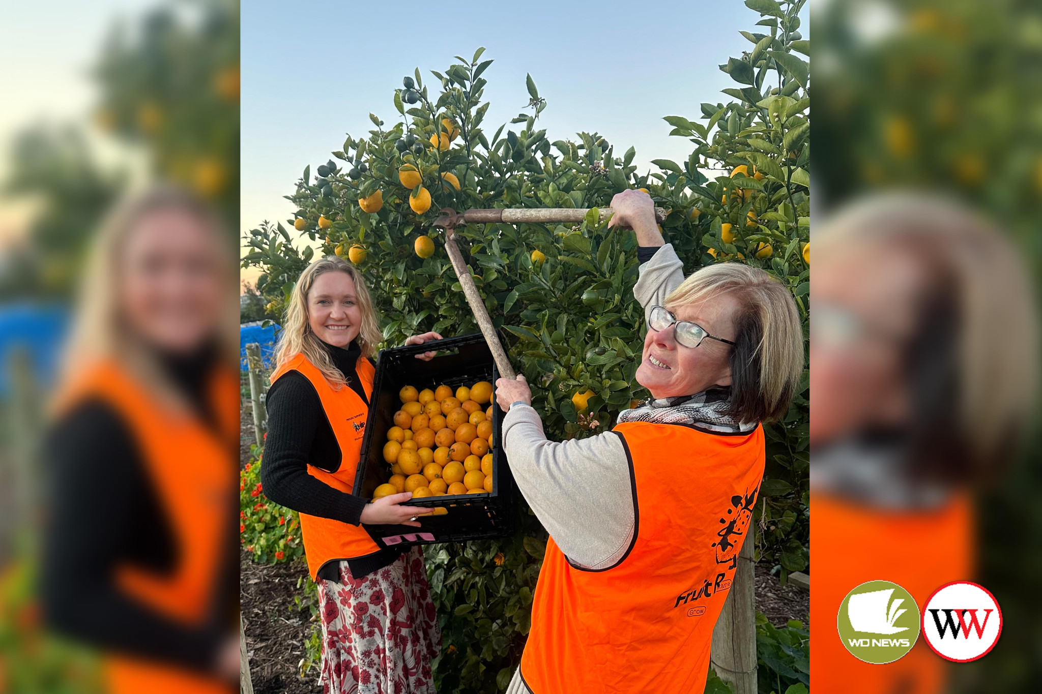 Courtney Matthew and Maggie Dwyer are looking forward to season two of Fruit Rescue.