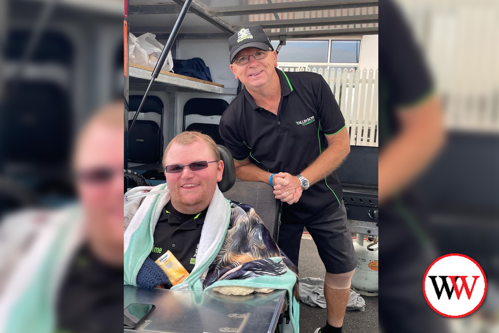 Christopher Gillin (pictured with his father, Ashley) invites the community to attend a special evening at Warrnambool Golf Club next month.