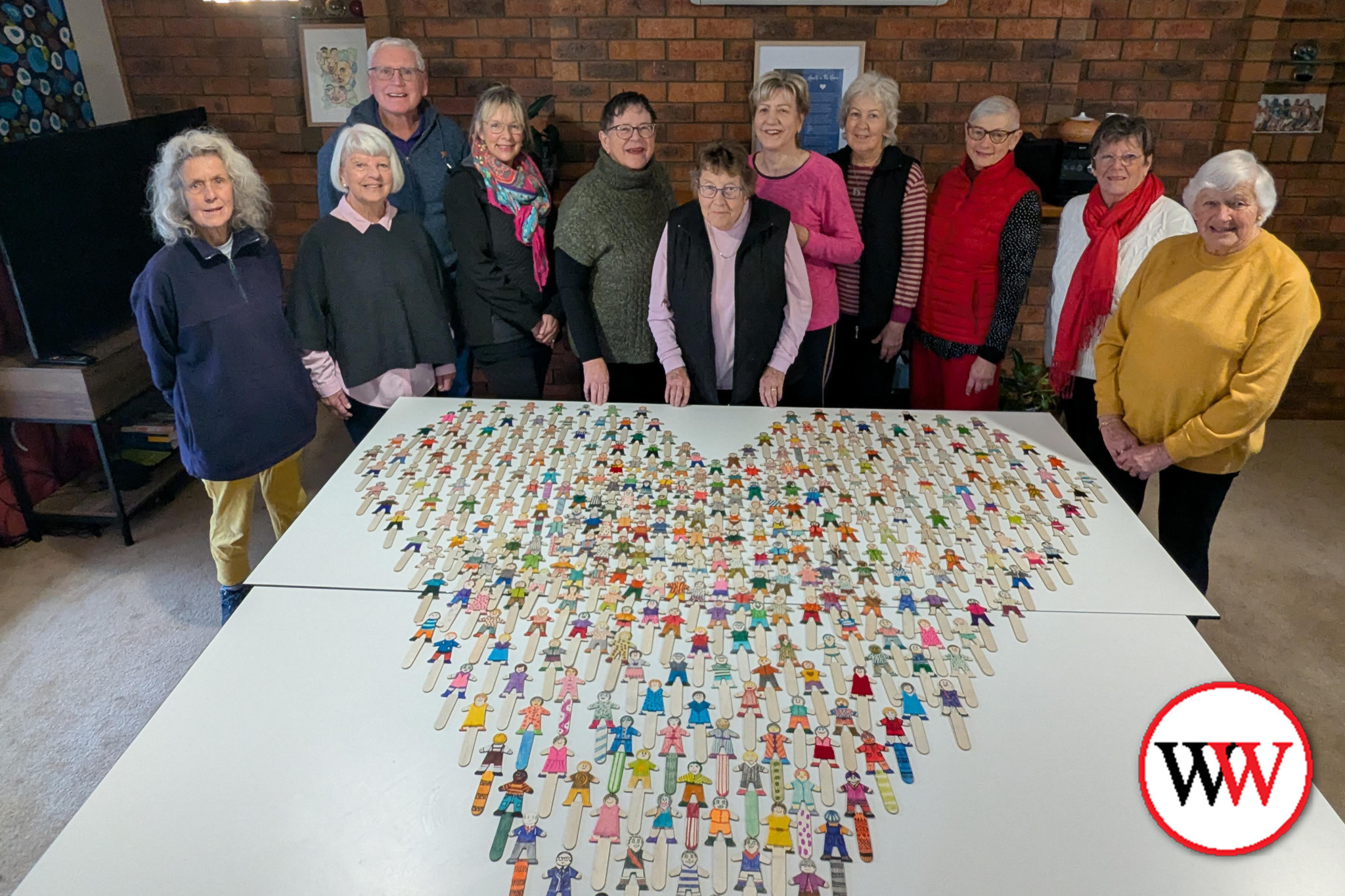 Volunteers with the highly successful Hospice in the Home program lovingly made and decorated these figures which represent a percentage of the people supported by the service over the last 10 years.