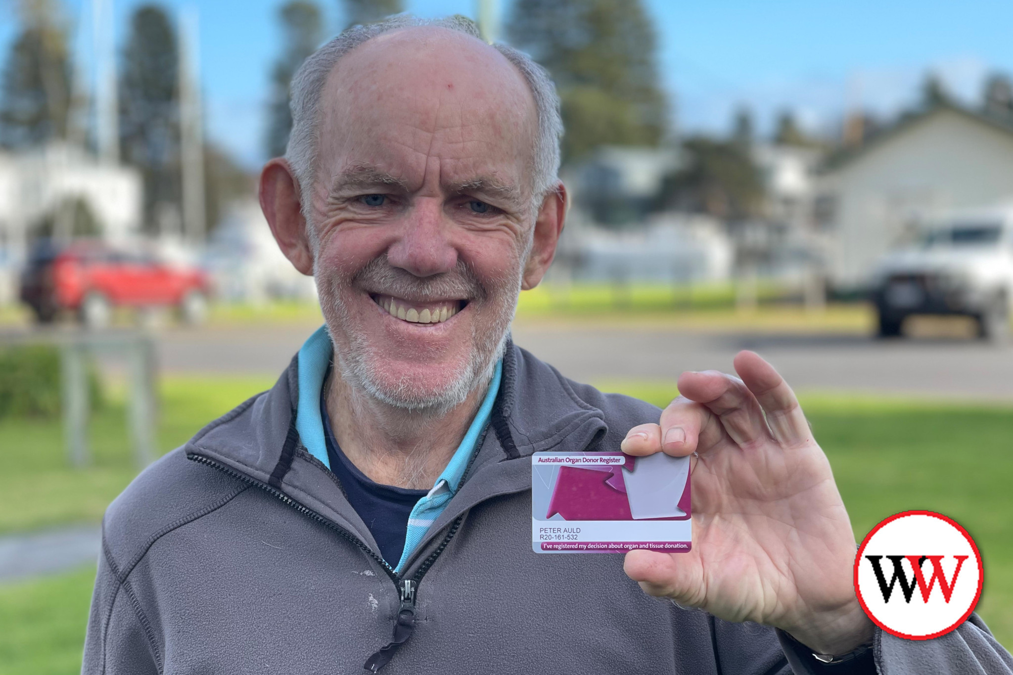 Peter Auld encourages all organ donors to ensure they have a donor registry card and to carry it with them as much as possible.