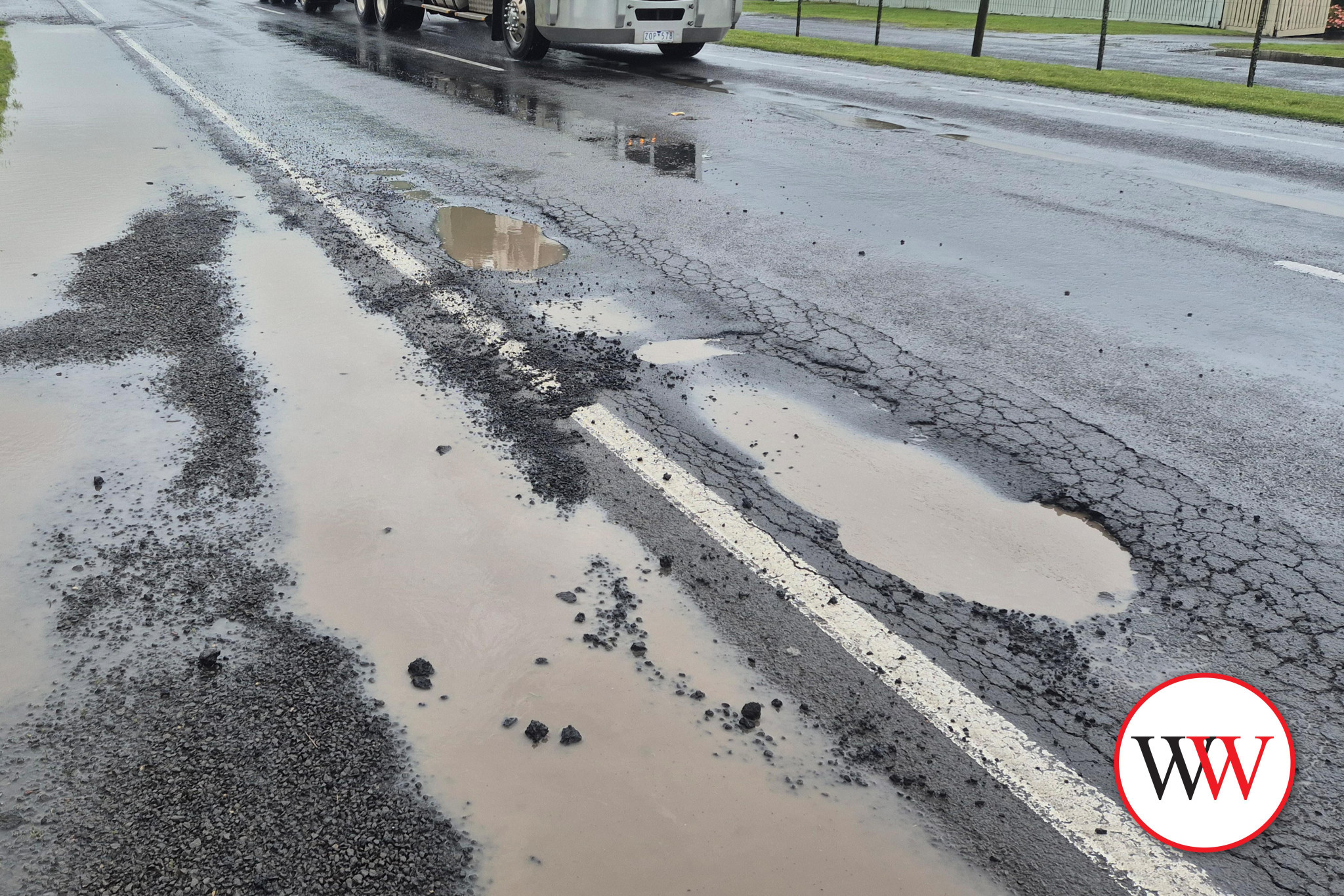 These photos, submitted by Ross Knudsen, were recently taken outside his Princes Hwy home.