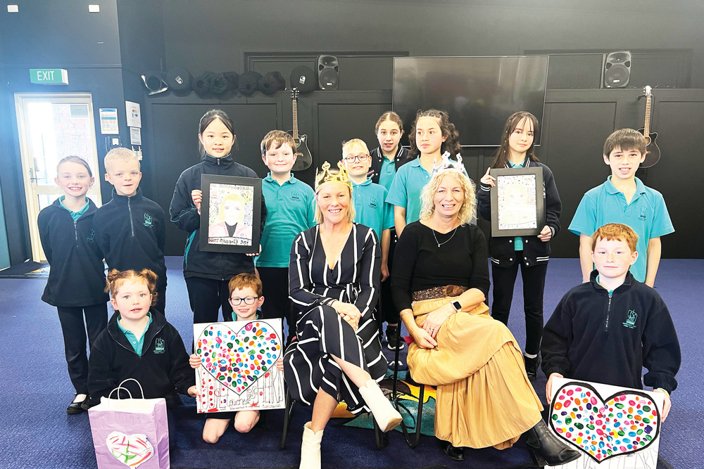 Students at Warrnambool West Primary School acknowledged and thanked principal Clare Monk and assistant Karen Holdsworth