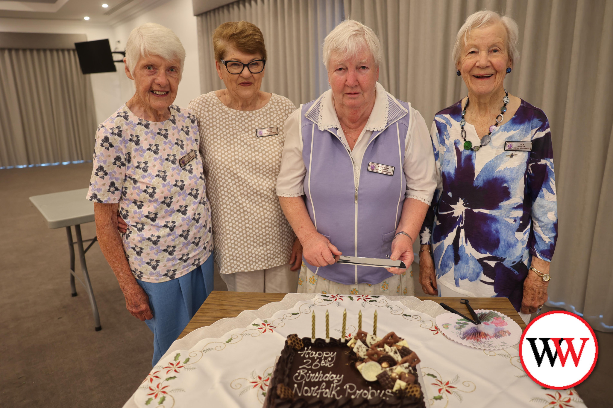 Foundation members Pat Knight, Betty Turner, Georgina Luckman and Lola Spencer.