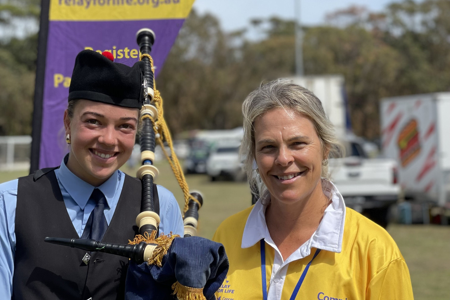 Generations gathered in Warrnambool last weekend, united in the fight against cancer for this year’s Relay for Life. Nineteen-year-old former Warrnambool College student Hannah VanZyl was honoured to lead the opening lap playing the bagpies, along with organiser Jodie Carey.