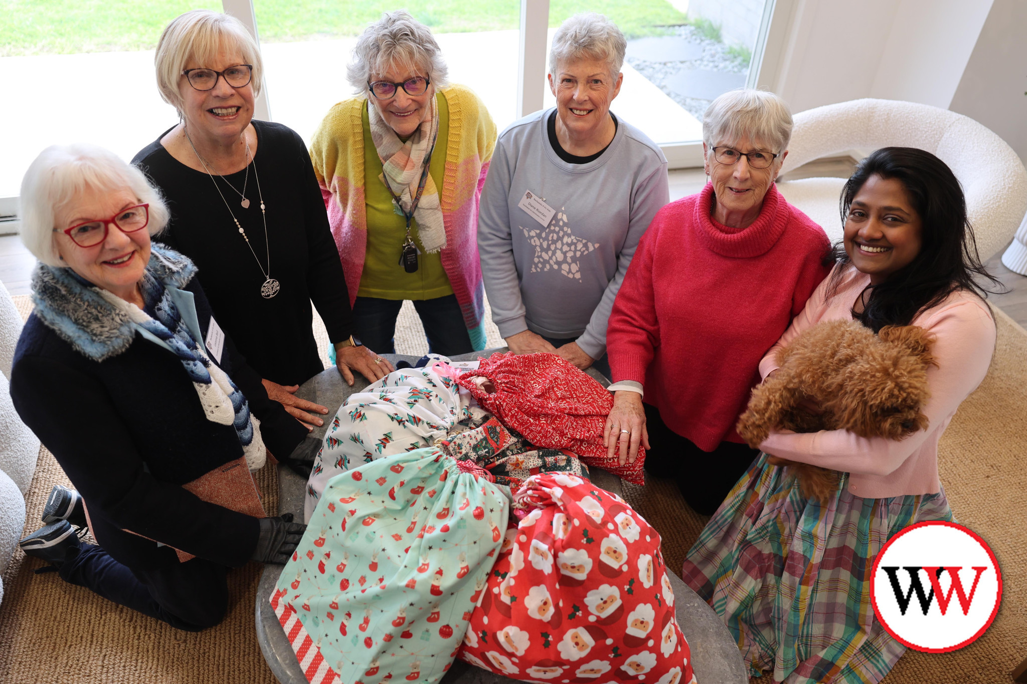 Ready to spread some Christmas cheer to children less fortunate across the district are Leonna Bell, Sandra Mugavin, Cheryl Bellman, Diane Riordan, Janice Burns and Shanika Ramanayaka.