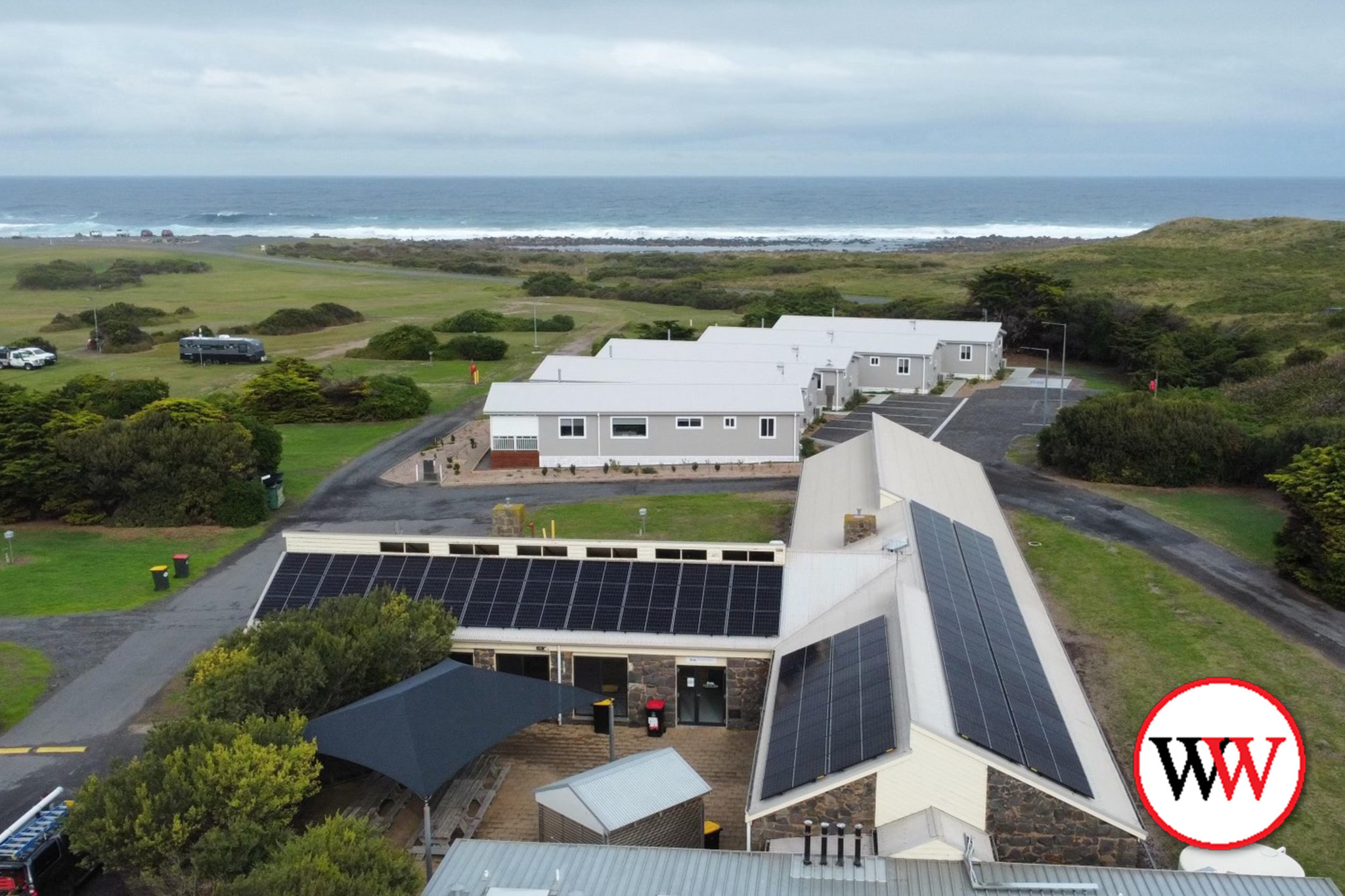 Solar panels have been installed at Southcombe Lodge, Port Fairy.