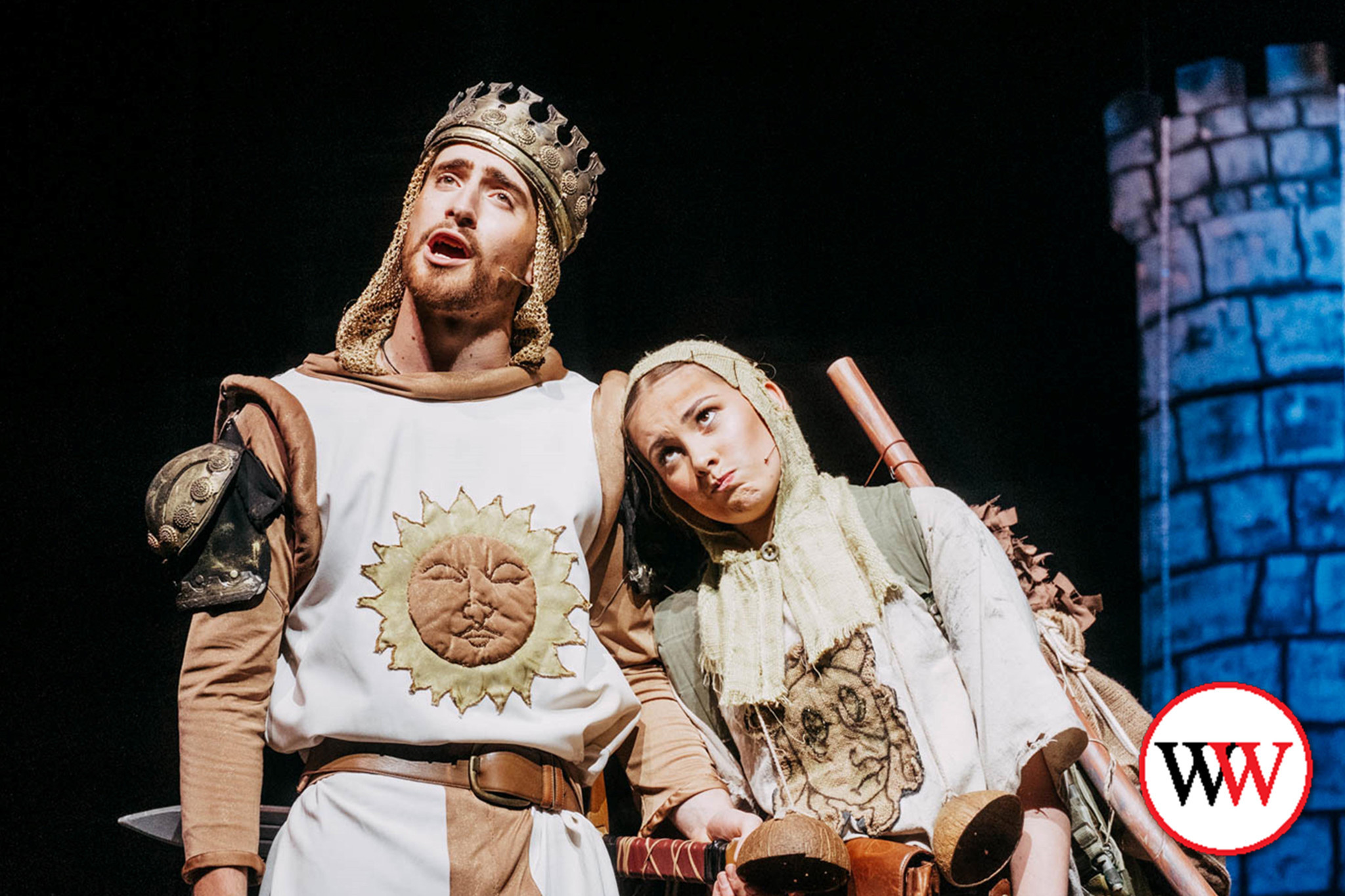 FOR a hilarious night out with the entire family, head to the Lighthouse Theatre this weekend to watch Holiday Actors’ latest production, ‘Spamalot,’ on stage. Taine De Manser (who plays King Arthur), Ruby Nelson (as Patsy) and the cast are sure to keep you laughing out loud. Pictures courtesy Greta Punch.