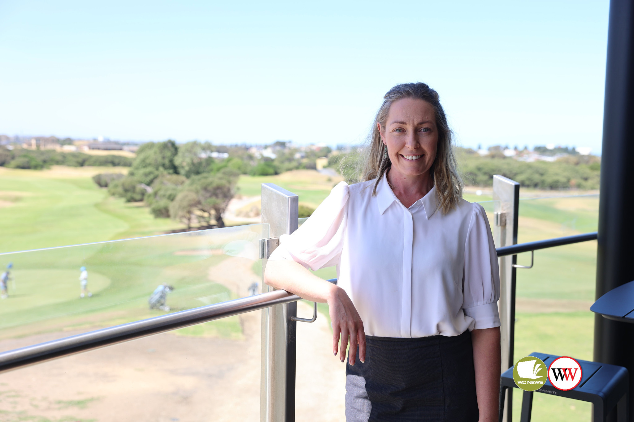 Warrnambool Golf Club general manager Ashlee Scott is justifiably proud of the new facility.