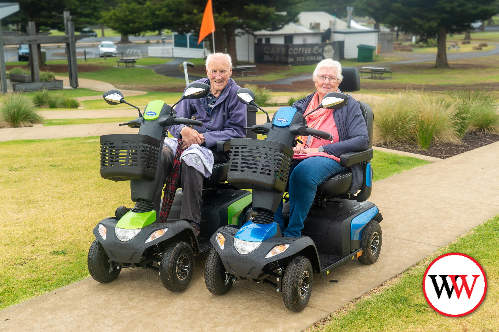 Wheelie convoy participants Stuart Godkin and Mieke Van Zeilst are looking forward to the November 27 event. Picture courtesy Warrnambool City Council.