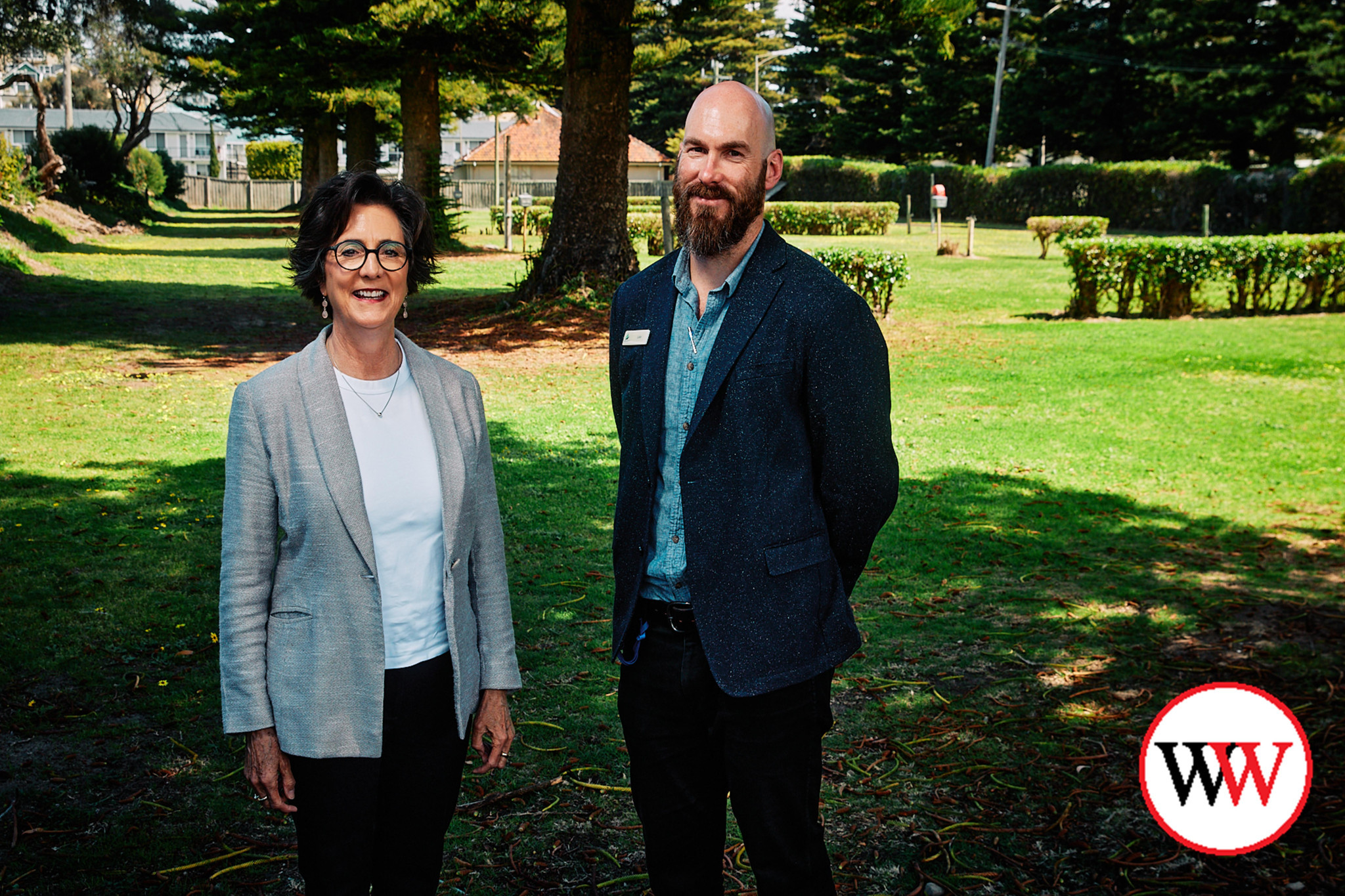 Member for Western Victoria Jacinta Ermacora with Director of City Growth, Luke Coughlan. Photo courtesy Warrnambool City Council.