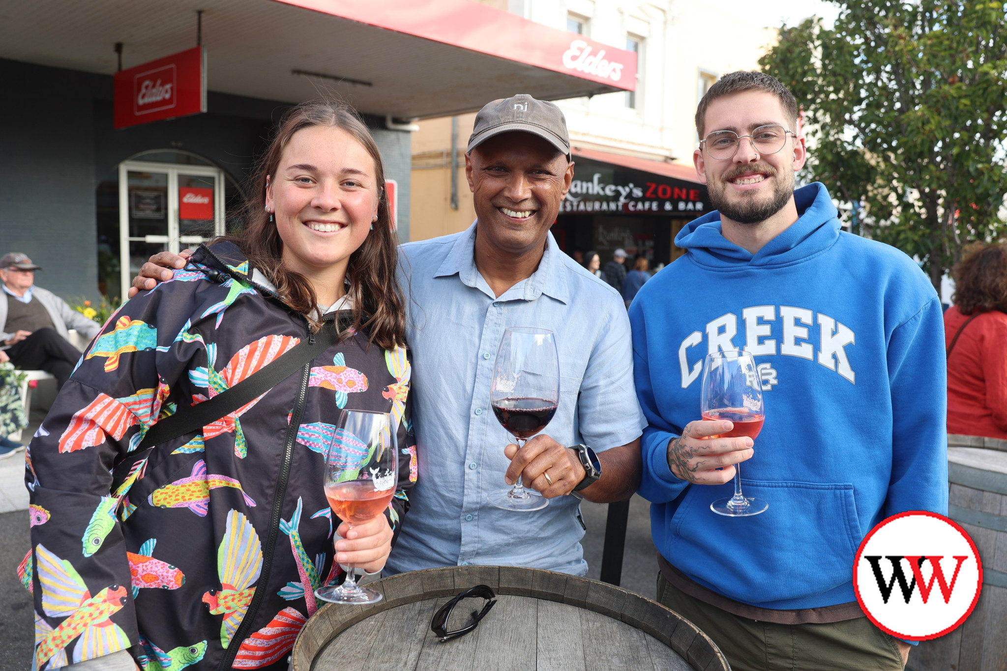 The return of Wunta Fiesta saw Liebig Street come alive on Friday night. Friends Georgie Henderson of Port Fairy and Warrnambool’s Raj Patel and Zak Welsford were among a large crowd that gathered to enjoy the festivities.