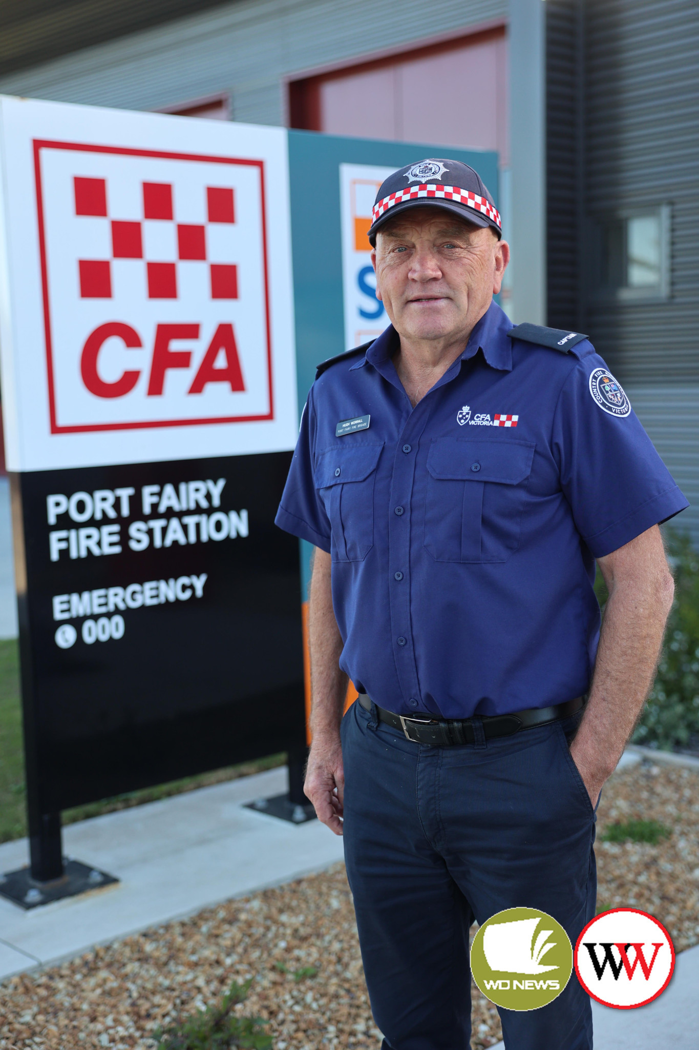 Captain Hugh Worrall from the Port Fairy Fire Brigade encourages anyone wanting to become a volunteer to call today