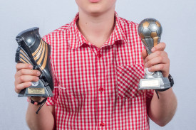 Rangers under 10 blue best and fairest, Lucas Harrington.