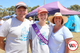 Cancer survivor and Emmanuel College student Zac Allen with his proud parents