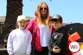 Ember, Karen and Blaze Frampton enjoyed the season launch.