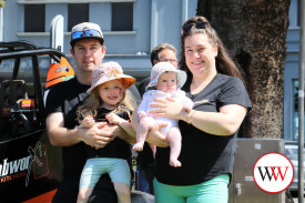 Luke Johnson is looking forward to getting behind the wheel this season, supported by partner Crystal and children Piper (3) and Tillie (three months).