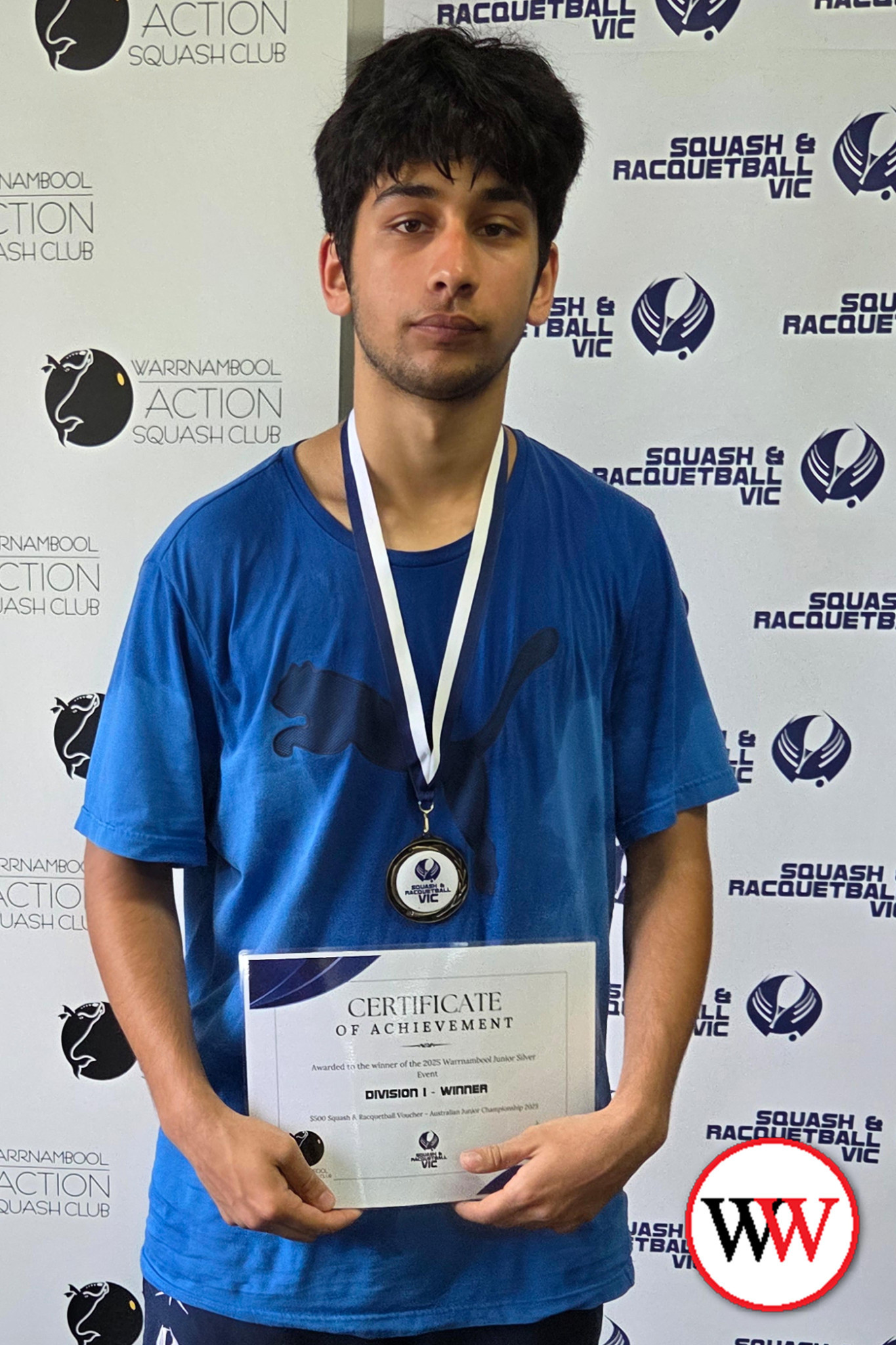 Division one winner, Haider Naqvi.