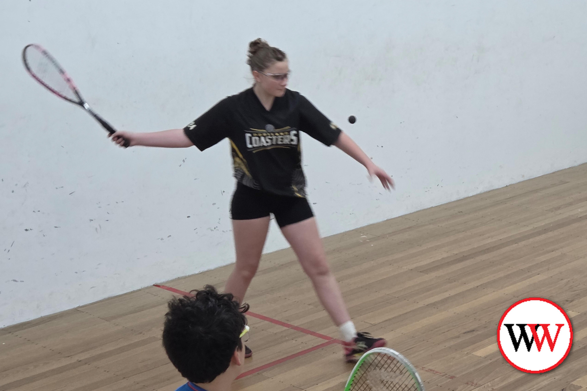 Leisel Stringfellow from Portland in action against South Australia’s Ben Campbell.