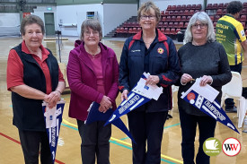 Lady fours winners: Sue Cleeland, Bev Hutchins, Pam Dwyer & Dawn Carey