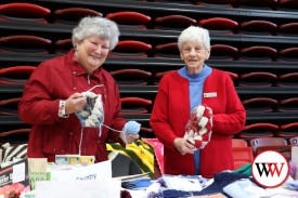 Warrnambool CWA Pam Andrew and Lorraine Steff.