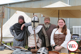 The re-enactments were a big hit among show visitors.